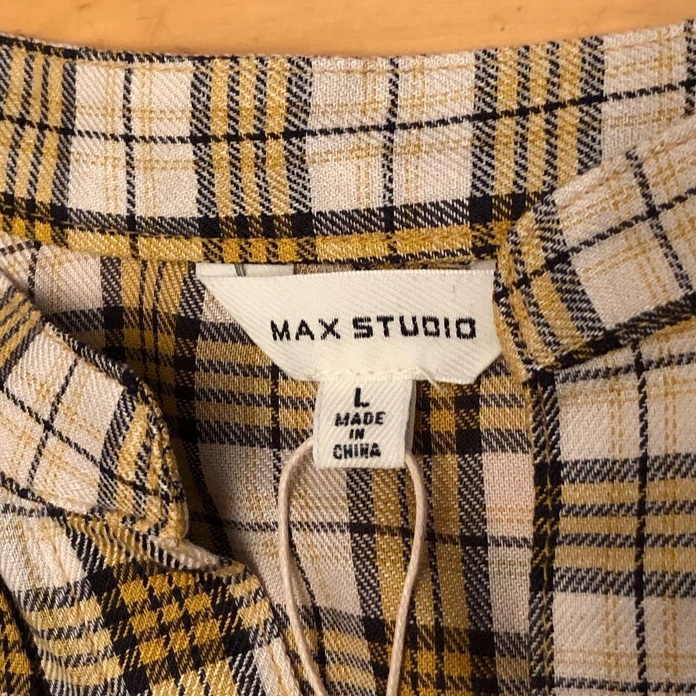 Max Studio 3/4 Sleeve Shirt Dress Size Large - Picture 7 of 10